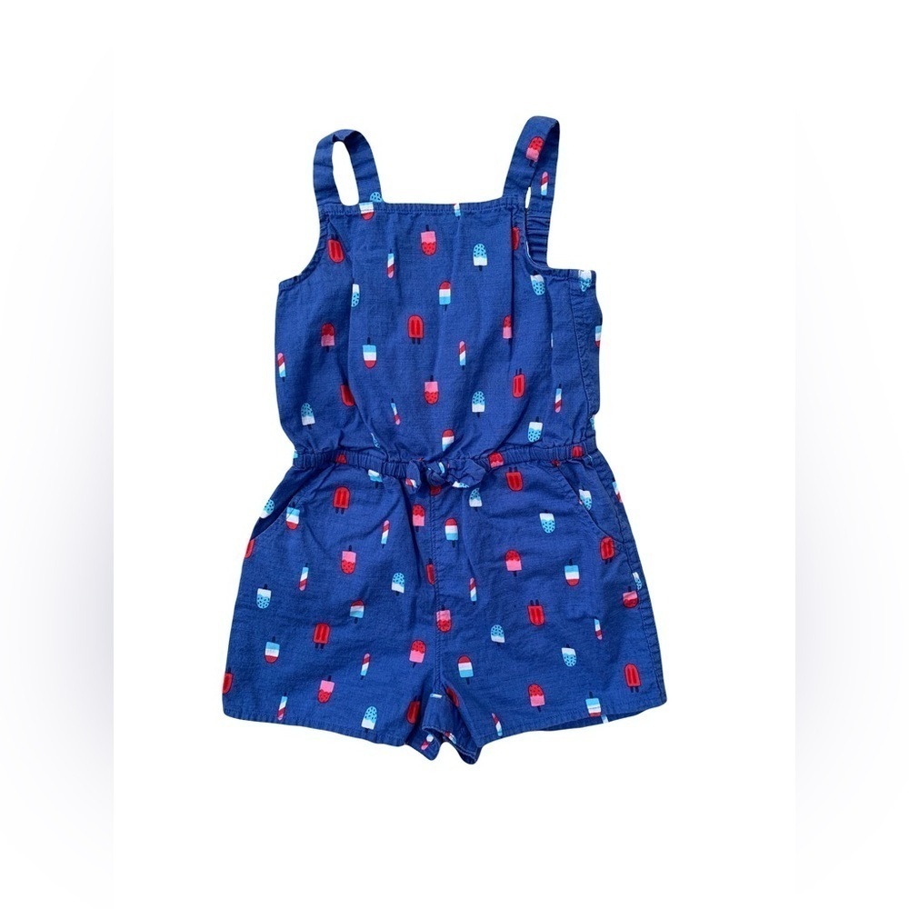 Cat & Jack Size 4T Blue Popsicle Romper